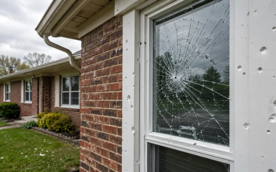 Hail Damage to Windows in Tulsa: What to Do Before You File an Insurance Claim